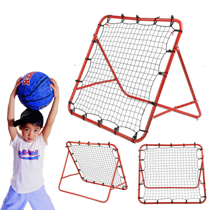 Kids Children Football Training Net Soccer Kickback Target Goal Rebounder Net