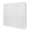 16 Cube Plastic Storage Wardrobe Clothes Organizer Closet Cupboard Shoe Cabinet