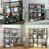 16 Metal Wire DIY Storage Cubes Bookcase Shelving Unit Wardrobe Display Black.