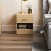 Riano Bedside Cabinet Pine 1 Drawer Bedroom Furniture Wooden Bedside Storage