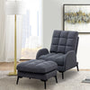 Occasional Recliner Armchair w Footstool Soft Upholstered Lounger Sofa Bed Chair