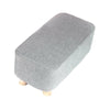 Linen Fabric Footstool Foot Rest Stool Pouffe Ottoman Seat Living Room Furniture