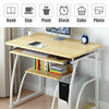 Computer Desk Study PC Writing Table Home Office Workstation Shelf Furniture UK