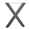 Set of 2 Heavy Duty X Shape Industrial Table Legs for Dining/Bench/O