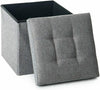 Ottoman Storage Box Large Folding Seat Bedroom Living Room Grey Black Beige