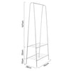 Heavy Duty Metal Clothes Storage Rack Coat Hanging Rail Shoe Stand Garment Shelf