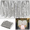 White Stage Wedding Party Backdrop Photography Background Drape Curtain 1.2X1.8M