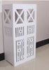 White Wood Bathroom Storage Cabinet Cupboard Bedroom Storage Unit Free Standing