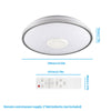36W WiFi LED Ceiling Light RGB Bluetooth Music Speaker Dimmable Lamp APP Remote