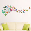 34pcs Colourful Butterflies Wall Decals Mural Home art paper Decoration Mural
