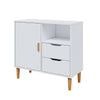New Small Sideboard Cupboard Display Cabinet Storage with 2 Drawers & 1 Doors