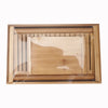 Bamboo Bread Slicer Loaf Cutting Guide Board Adjustable & Foldable w/ Crumb Tray