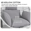 Hanging Egg Chair Cushion Hammock Swing Garden Outdoor Seat Back with Pillow