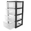 Large Plastic 4 Drawer FOR CHILDREN/ HOME OFFICE /TOYE / CLOTHES STORGE UNIT