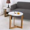 Modern Design White Chic Round Side Table Laptop End Coffe Table Home Furniture