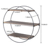 50cm Round 3 Tier Floating Shelves Wall Mount Book Display Decoration Shelf Rack