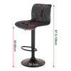 2/4/6 x Breakfast Bar Stools Bar Chairs for Kitchen with Velvet Swivel Gas