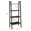 4 Tier Metal Ladder Shelf Display Shelving Rack Plant Stand Storage Corner Unit