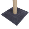 74CM Grey Cat Kitten Extra Tall Sisal Scratching Scratcher Post Supplies