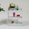 White Floating Wall Mount Bathroom Storage Rack Display Shelf Shower Caddy Unit
