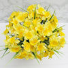 ARTIFICIAL SILK FLOWERS SMALL DAFFODIL BUNCH Wedding Home Outdoor