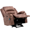 Electric Massage Chair Power Lift Recliner Armchair Sofa with Heat Velvet Brown