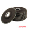 10 Pcs Professional Flap Sanding Discs 115mm 4.5" 40 60 80 120 Grit Angle Zircon