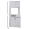 Freestanding Kitchen Cabinet Storage Unit Pantry Cupboard Organiser White