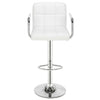 2pcs Bar Stools Leather Chairs Kitchen Breakfast Chairs Swivel Gas Lift 60-80cm