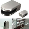 4/8/12X 304 Glass Clamp Clip Stainless Steel Flat Back Bracket Fr Stair Handrail