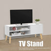 100 cm Wooden TV Stand Storage Shelves & Door Cabinet Unit Home Media Console