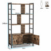 Tribesigns Storage Cabinet with 3 Shelves& 2 Doors Industrial Bookcase Bookshelf