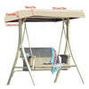 Replacement Canopy For Swing Seat 2 and 3 Seater Sizes for Garden Hammock Cover
