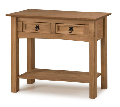 Corona Console Table 2 Drawer Mexican Solid Pine Hallway by Mercers Furniture®
