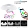 RGB LED Ceiling Light Bluetooth Speaker Music Lamp Dimmable APP Remote Round 60W