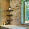 Rustic Hanging Swing Corner Shelves Solid Wood Rope Ladder Floating Shelf Unit