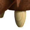 Brown Animal Footstool Ottomans Stool Kid Toy Gift Faux Leather Elephant Lovely