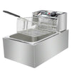 10L 2500W Electric Deep Fat Fryer Stainless Steel Chip Pan Basket 6L Oil