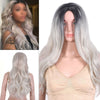 Womens Ladies Real Ombre Long Curly Wigs Natural Wavy Hair Cosplay Wig Sexy UK