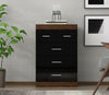 Chest of 3+2 Drawers Bedroom Cabinet Storage Sideboard Drawer Black Walnut New