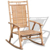 Bamboo Rocking Chair Wooden Garden Patio Furniture Living Room Outdoor Seater