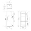 Modern Bathroom Vanity Unit with Basin Sink Storage Cabinet Furniture 600 White