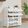 4 Tiers Shoe Rack Storage Shelf Display Stand Footwear Organiser Unit Cabinet