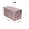 Top Folding Storage Ottoman Seat Toy Storage Box Folding Seat Crushed Velvet