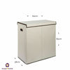 140L EXTRA LARGE LAUNDRY BASKETS WASHING CLOTHES STORAGE FOLDING BASKET BIN LID