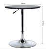 Tall Bar Table Kitchen Breakfast Dining Furniture Metal Round Modern Adjustable