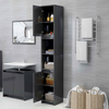 High Gloss Bathroom Tallboy Cabinet Modern Cupboard Storage Shelf Furniture Unit