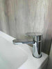 NEW Modern Waterfall Bathroom Tap Basin Sink Mono Mixer Chrome Cloakroom + Waste