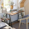 Small Computer Desk Vintage Industrial Furniture Rustic Writing Table Metal Leg
