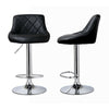 2 x Bar Stools Modern Cuban Venus Breakfast Bar Kitchen Barstool Chrome Gas Lift